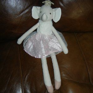 Orange Tree Kids Cloth Ballet Pink Tutu Elephant Ballerina Plush Doll 18”  🩰